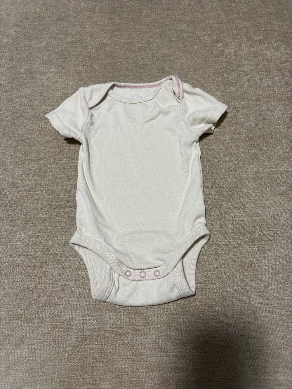 cloud island Cream Baby Short-Sleeve One-Piece